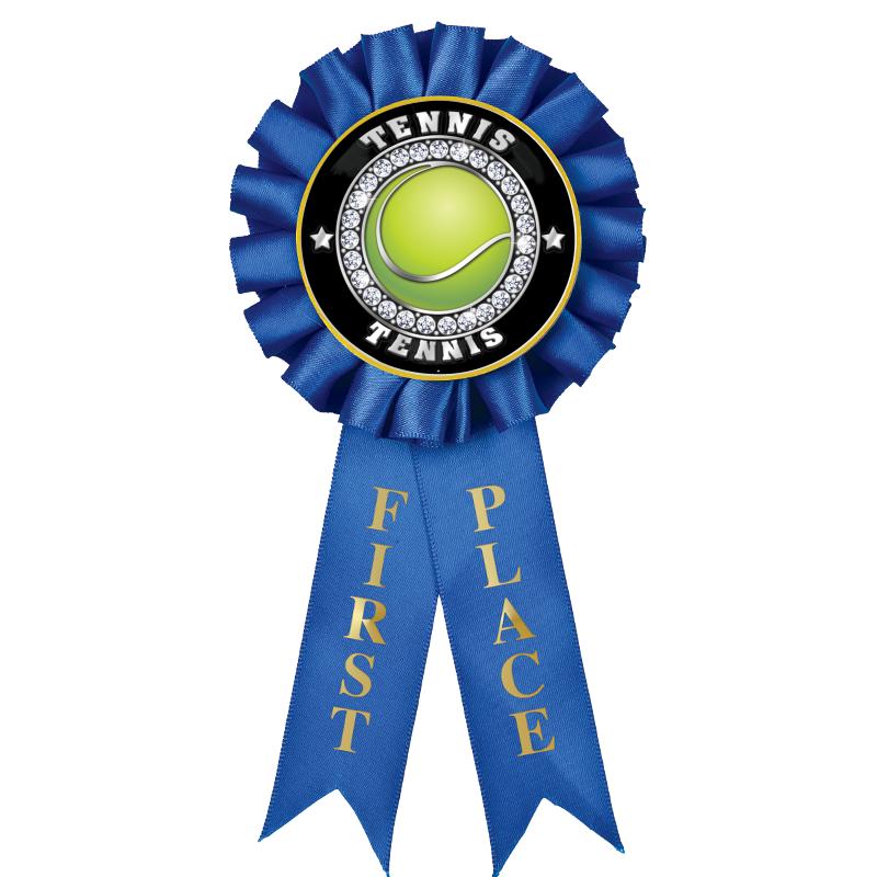 1ST PLACE MYLAR ROSETTES