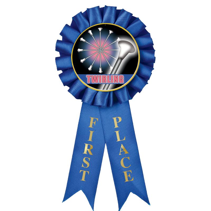 1ST PLACE MYLAR ROSETTES