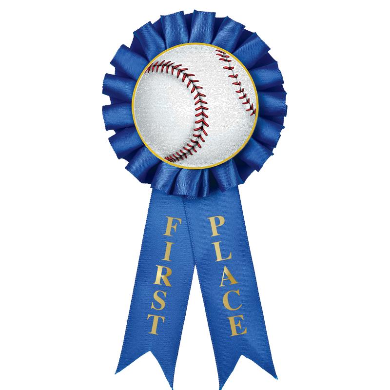 1ST PLACE MYLAR ROSETTES