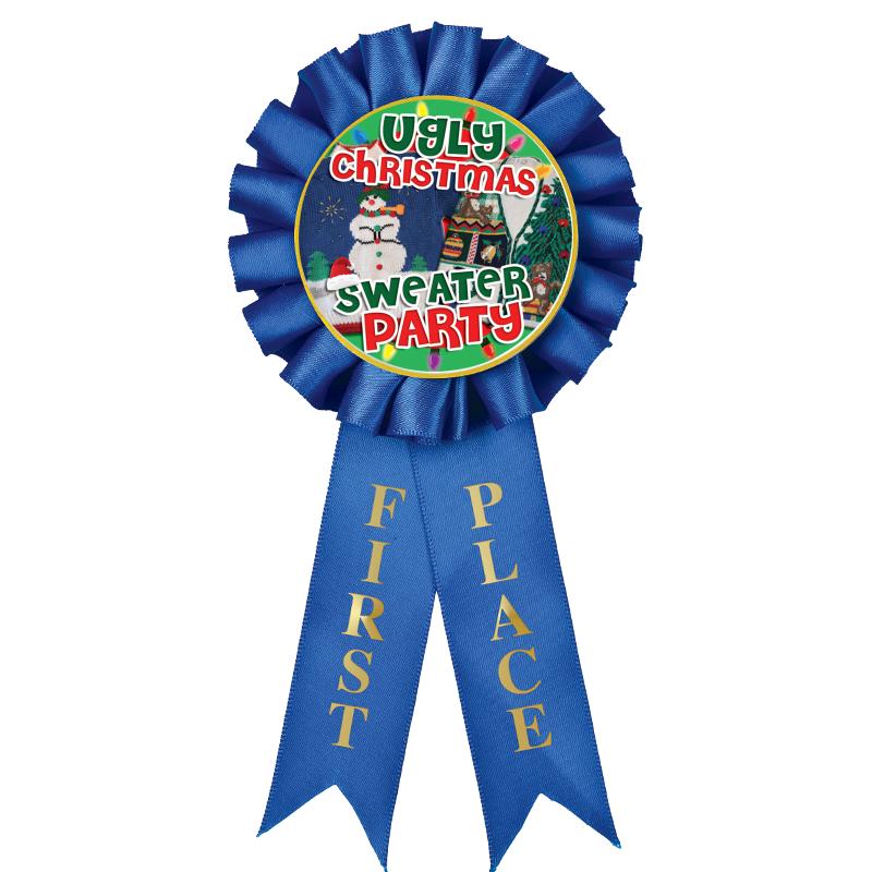 1ST PLACE MYLAR ROSETTES