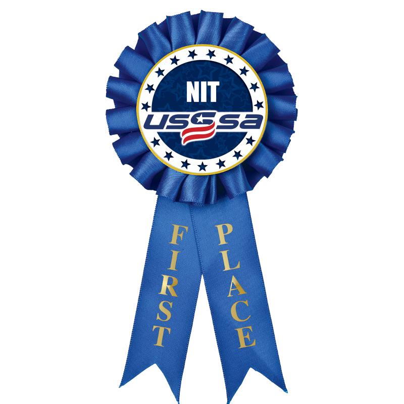 1ST PLACE MYLAR ROSETTES