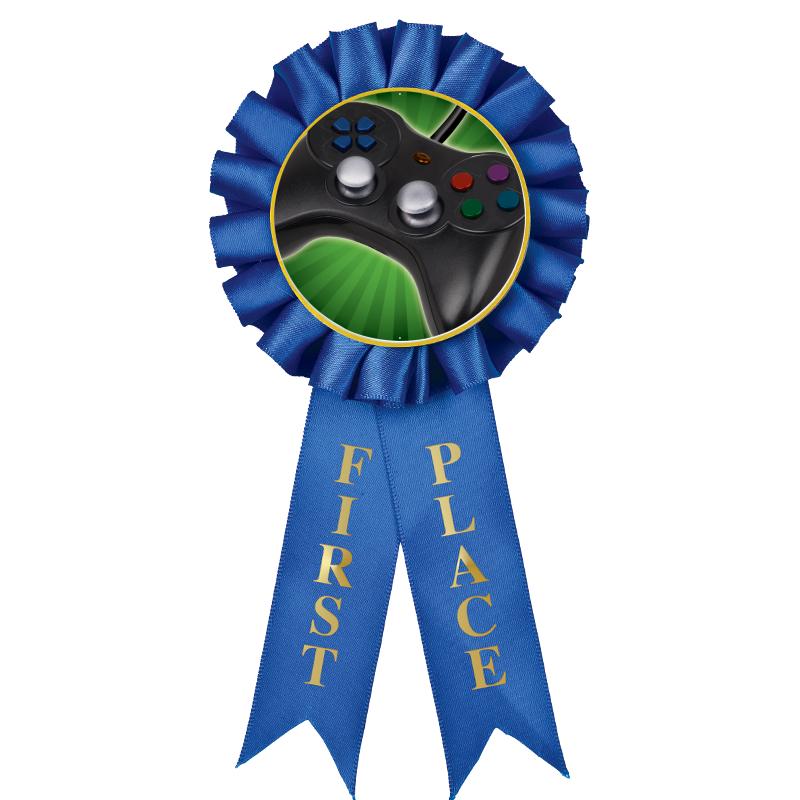 1ST PLACE MYLAR ROSETTES