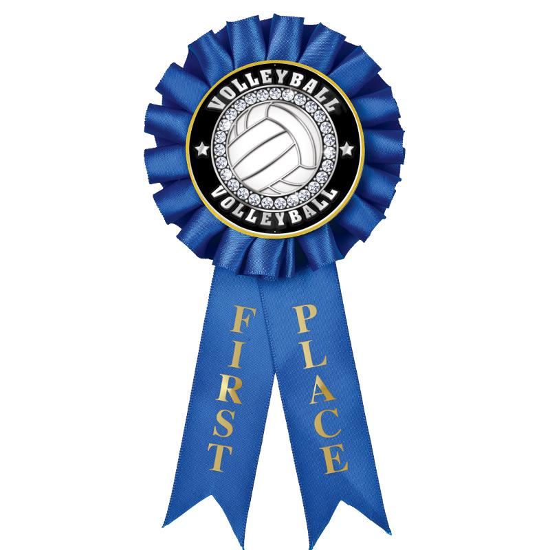 1ST PLACE MYLAR ROSETTES