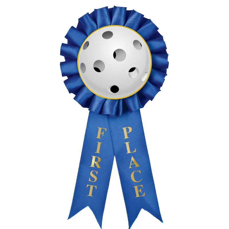 1ST PLACE MYLAR ROSETTES