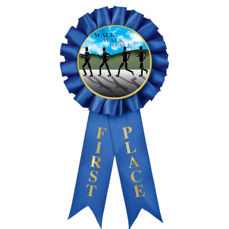 1ST PLACE MYLAR ROSETTES