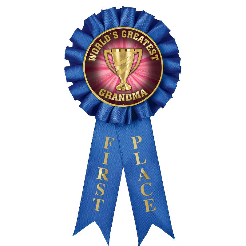 1ST PLACE MYLAR ROSETTES