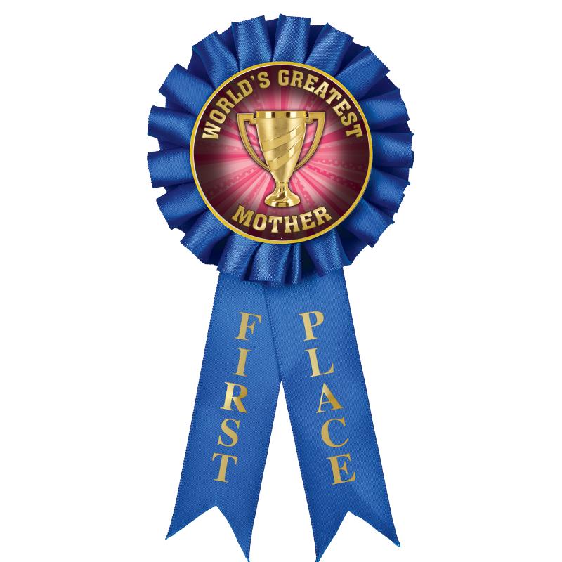 1ST PLACE MYLAR ROSETTES