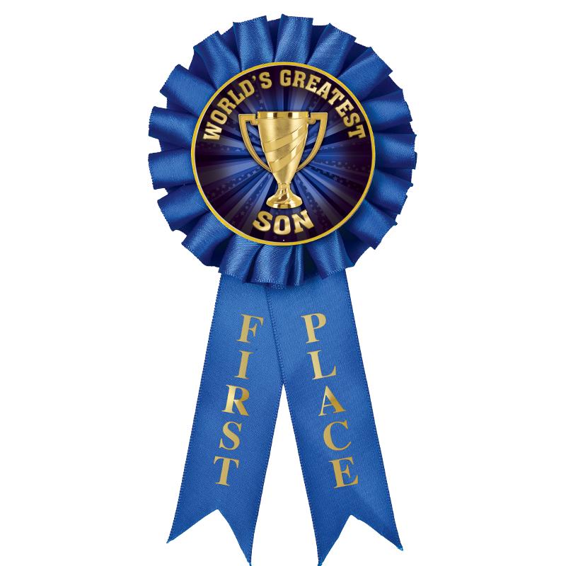 1ST PLACE MYLAR ROSETTES