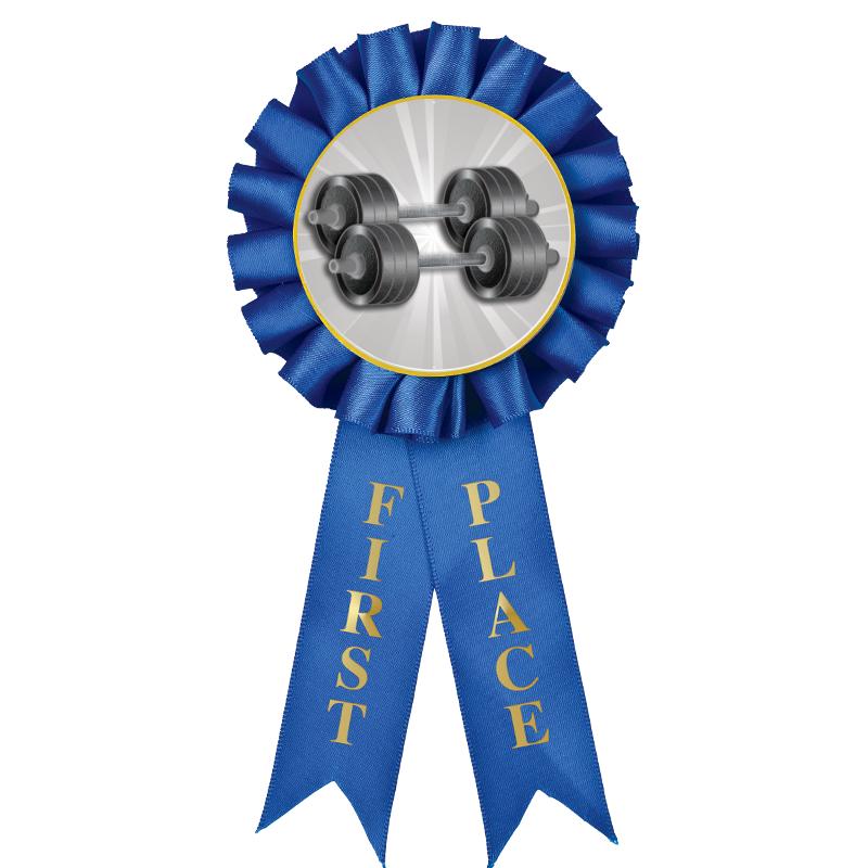 1ST PLACE MYLAR ROSETTES
