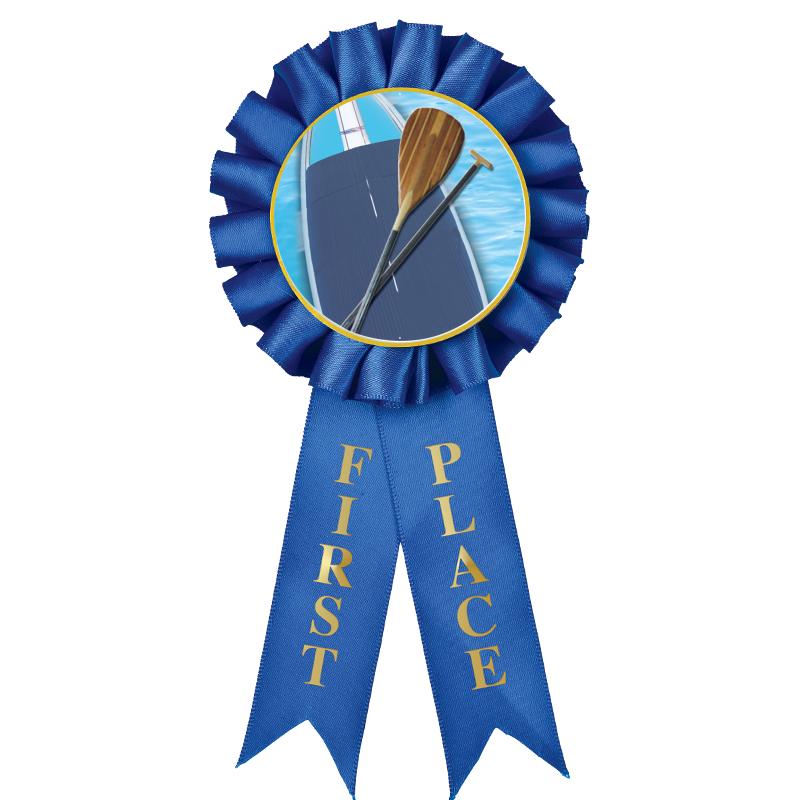 1ST PLACE MYLAR ROSETTES