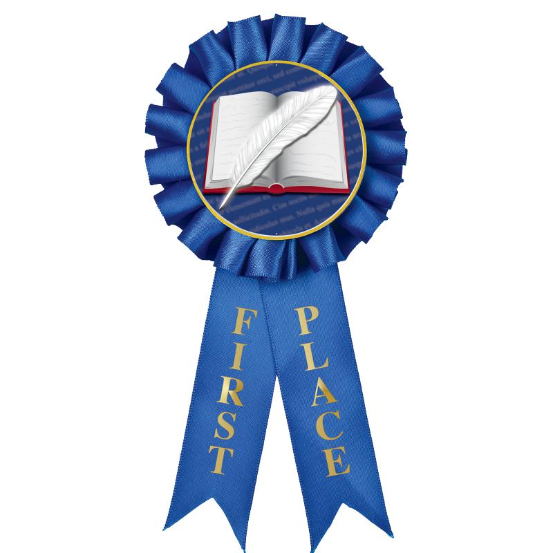 1ST PLACE MYLAR ROSETTES