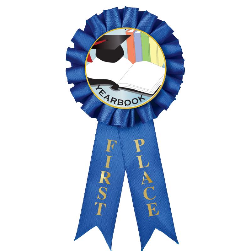 1ST PLACE MYLAR ROSETTES