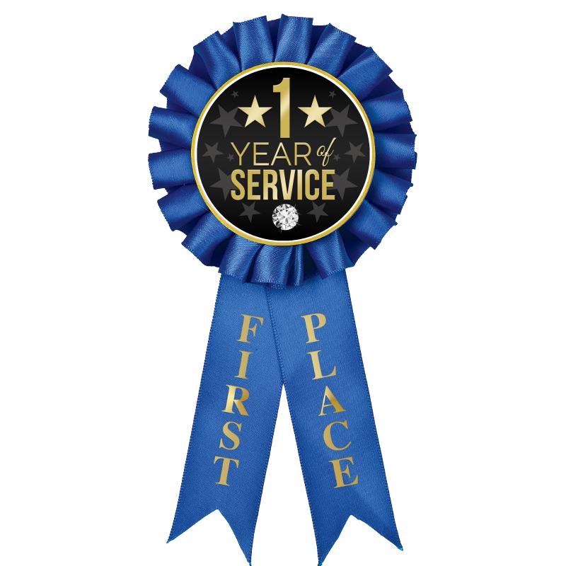 1ST PLACE MYLAR ROSETTES