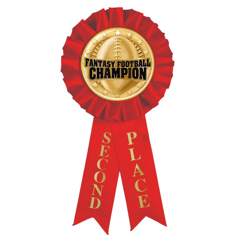 2ND PLACE MYLAR ROSETTES