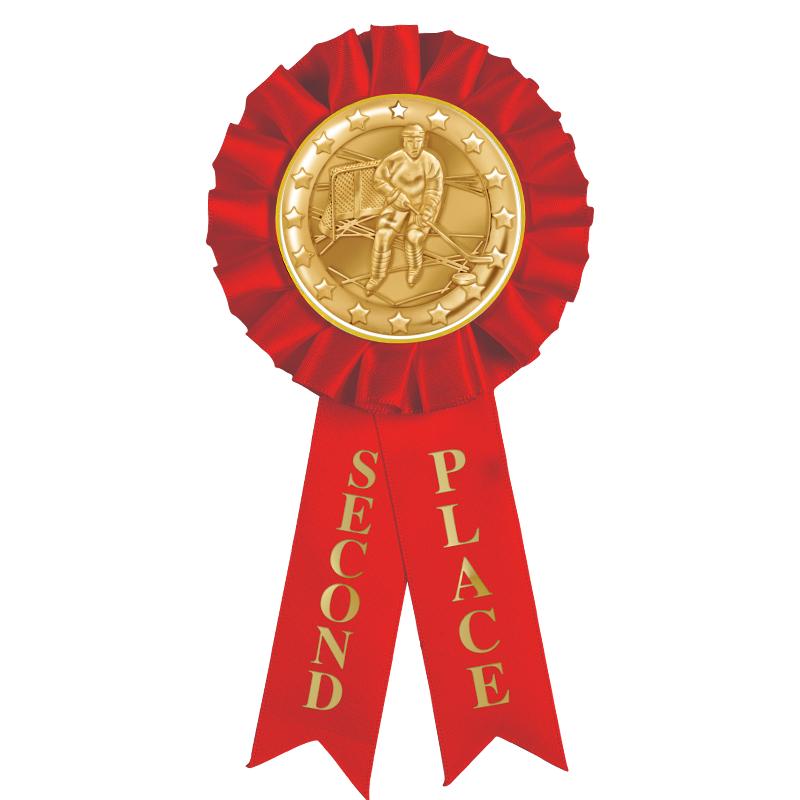 2ND PLACE MYLAR ROSETTES