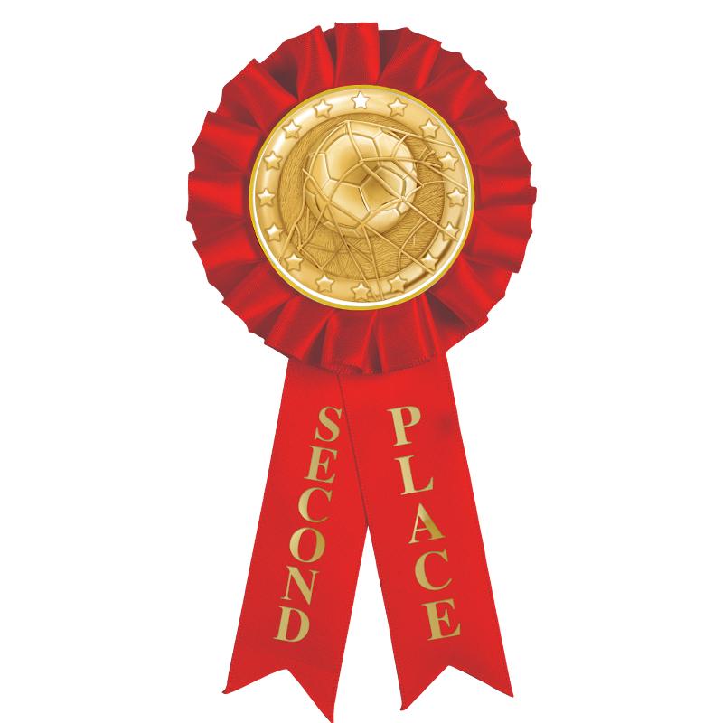 2ND PLACE MYLAR ROSETTES