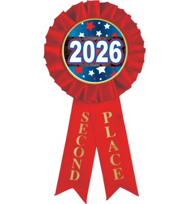 2nd Place Rosette Ribbon