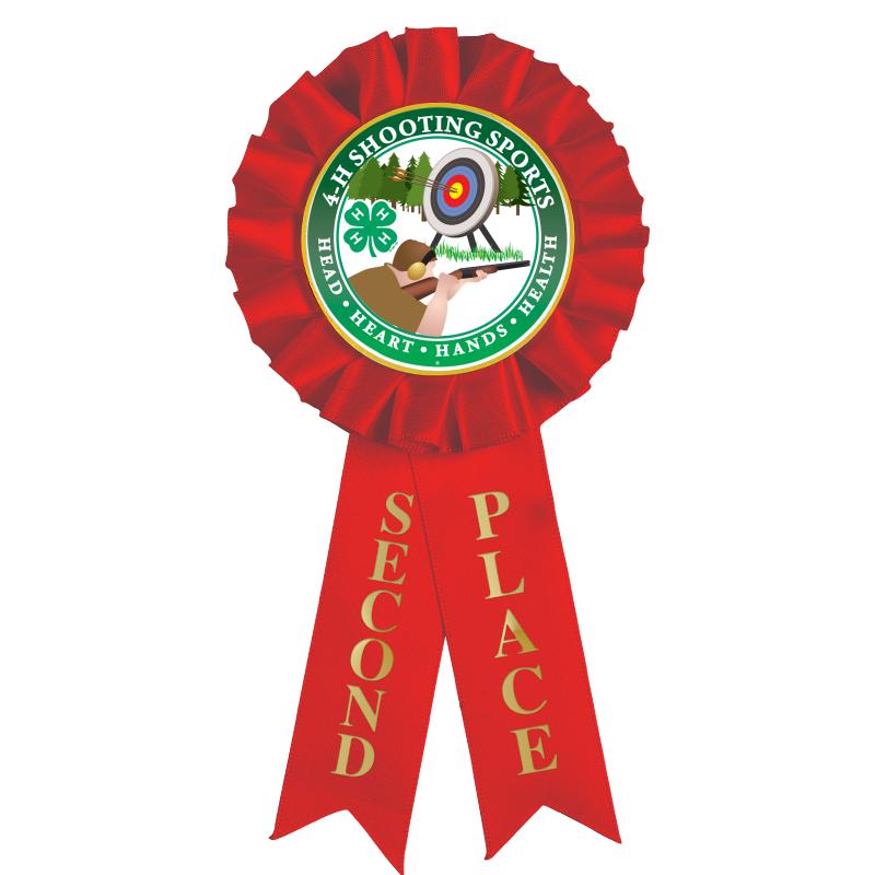 2ND PLACE MYLAR ROSETTES