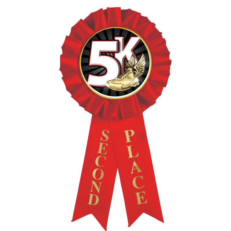 2ND PLACE MYLAR ROSETTES