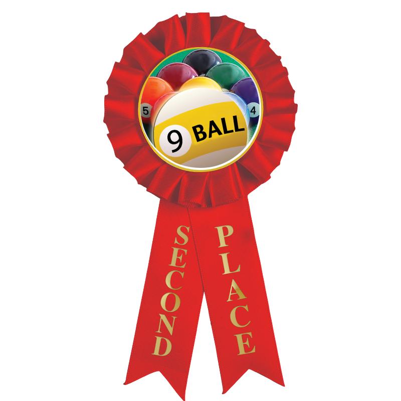 2ND PLACE MYLAR ROSETTES