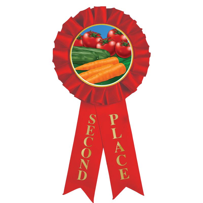 2ND PLACE MYLAR ROSETTES