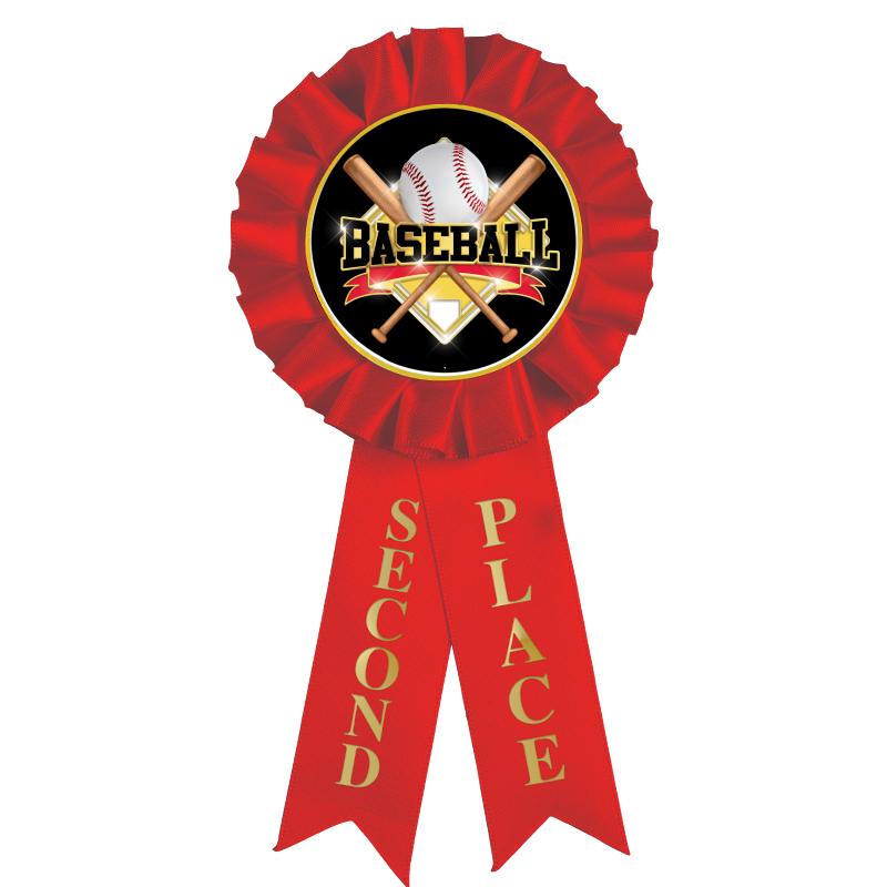 2ND PLACE MYLAR ROSETTES