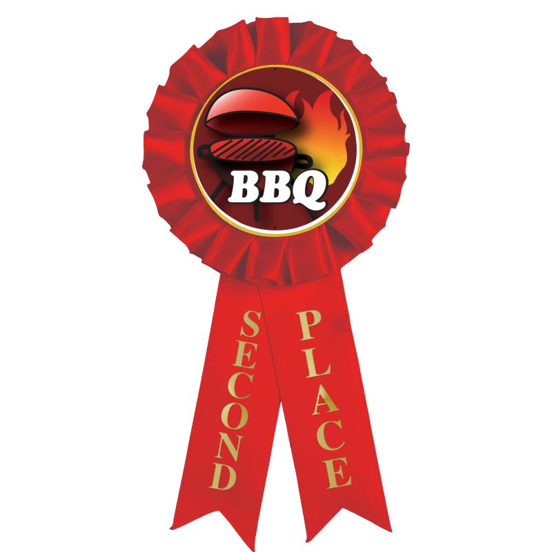 2ND PLACE MYLAR ROSETTES