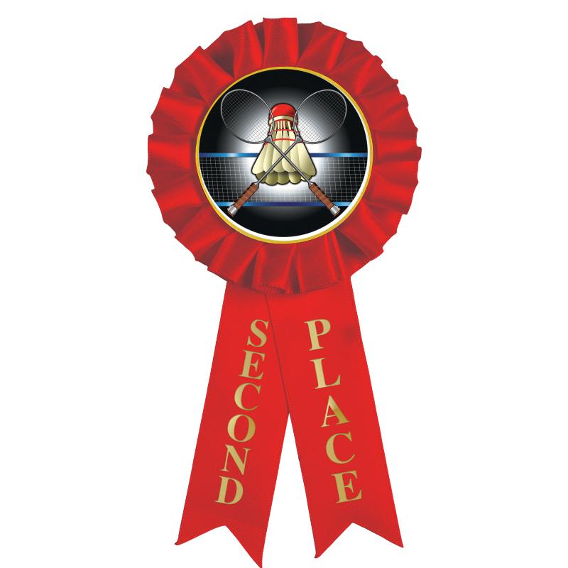 2ND PLACE MYLAR ROSETTES