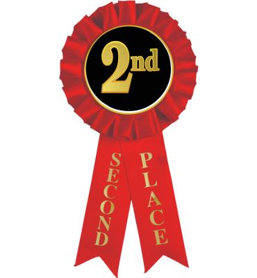 2nd Place Rosette Ribbon