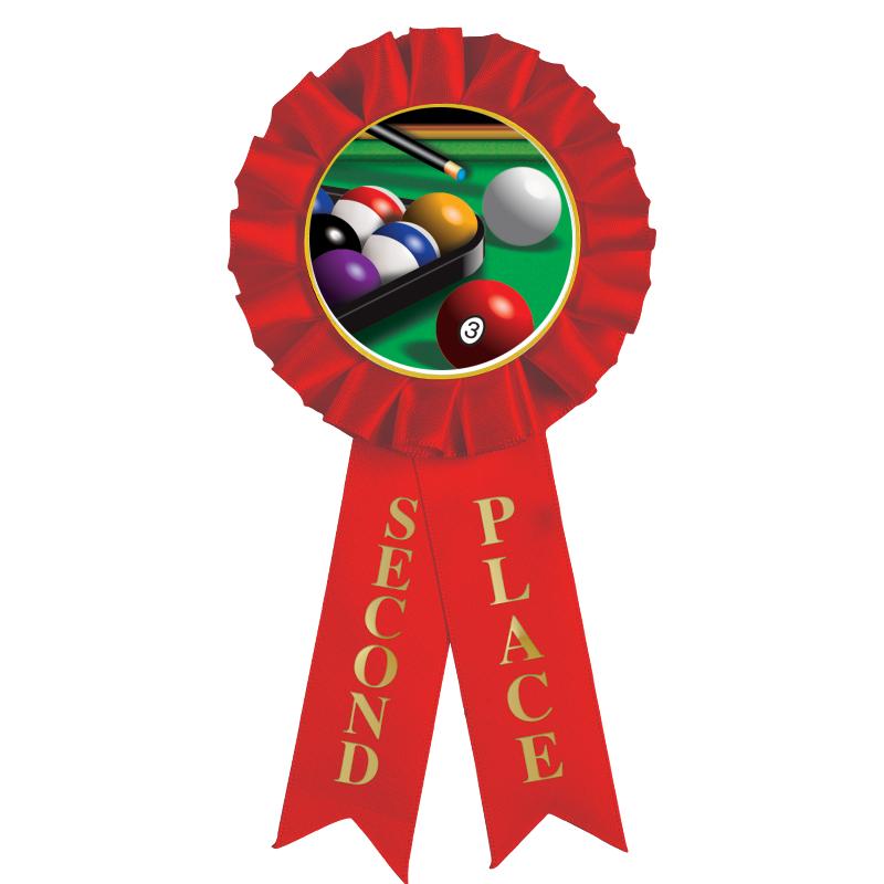 2ND PLACE MYLAR ROSETTES