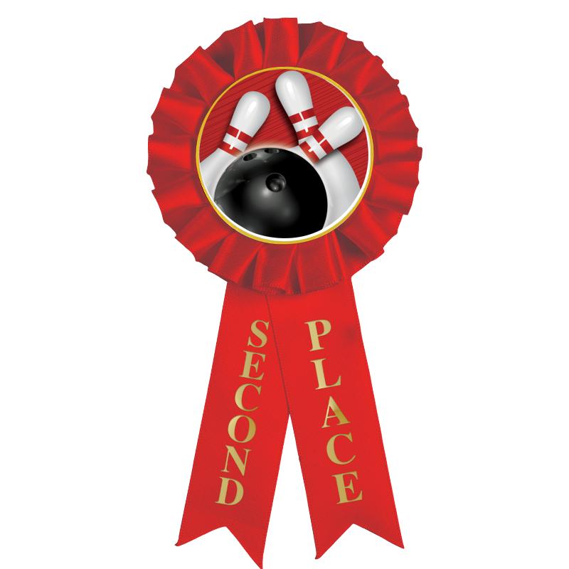 2ND PLACE MYLAR ROSETTES