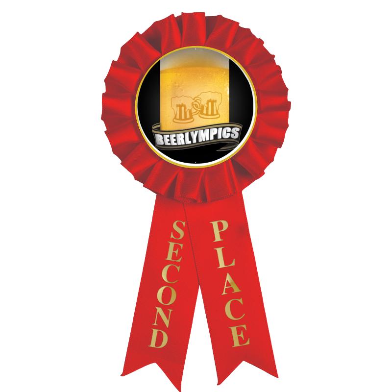 2ND PLACE MYLAR ROSETTES