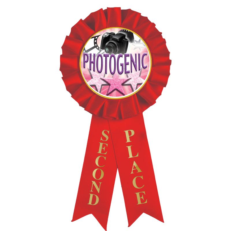 2ND PLACE MYLAR ROSETTES