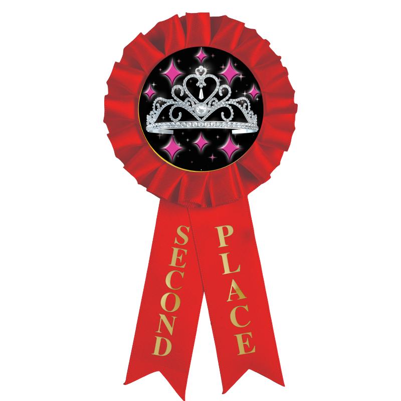 2ND PLACE MYLAR ROSETTES