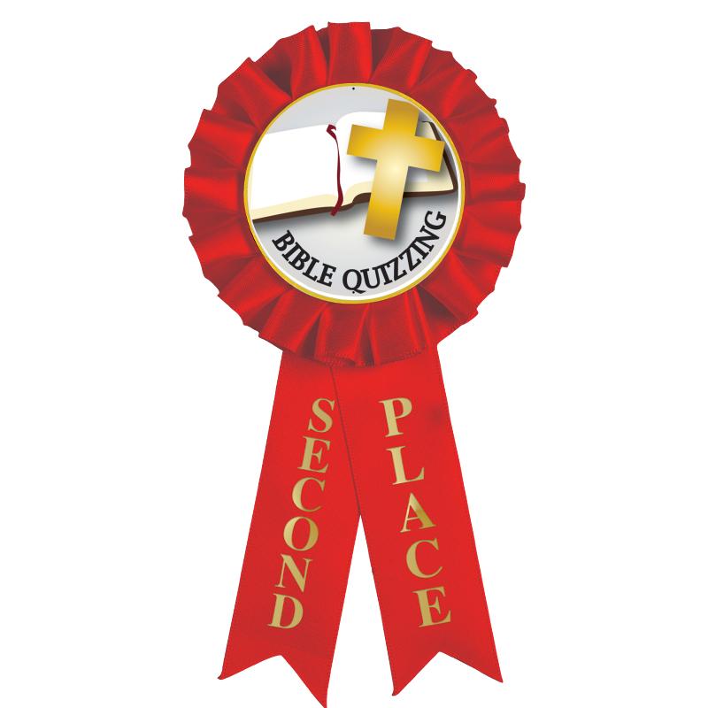 2ND PLACE MYLAR ROSETTES