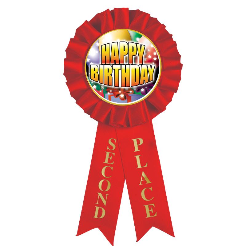 2ND PLACE MYLAR ROSETTES