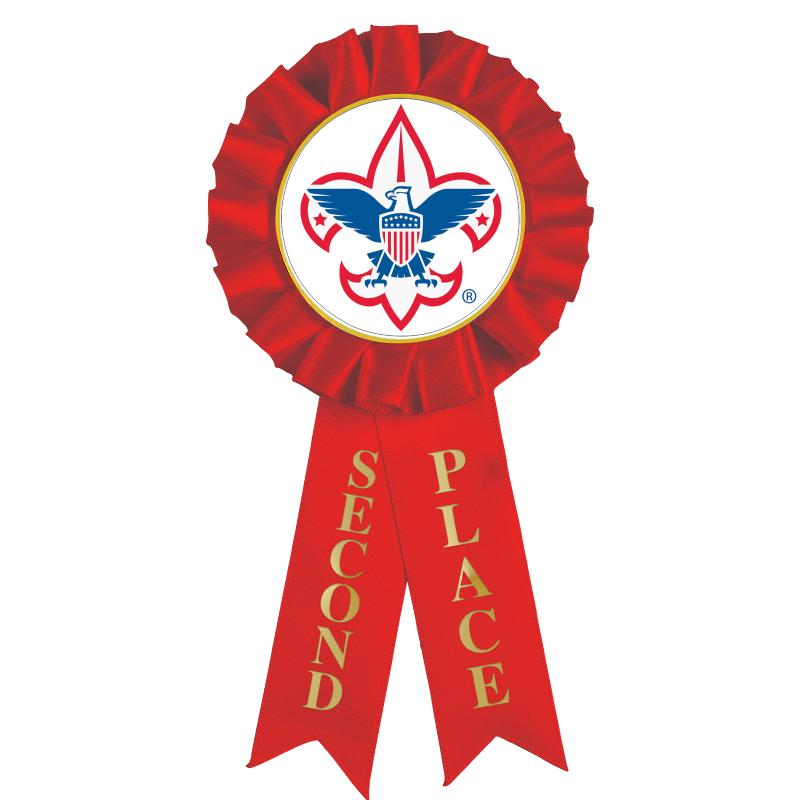 2ND PLACE MYLAR ROSETTES