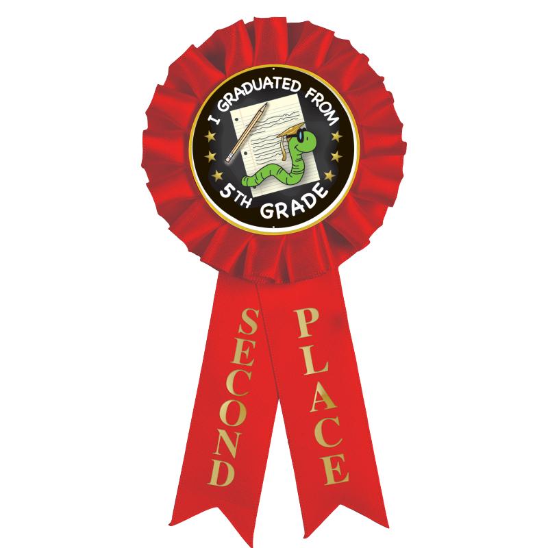 2ND PLACE MYLAR ROSETTES