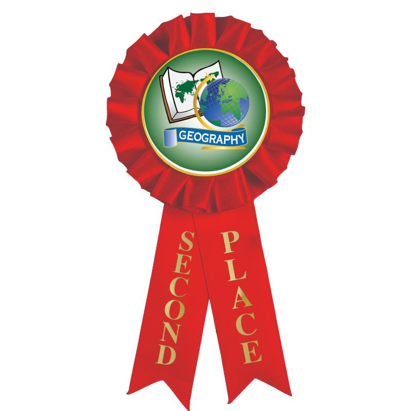 2ND PLACE MYLAR ROSETTES