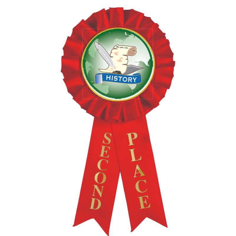 2ND PLACE MYLAR ROSETTES