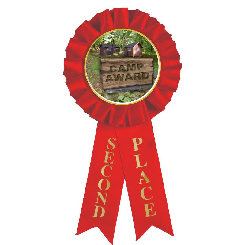 2ND PLACE MYLAR ROSETTES