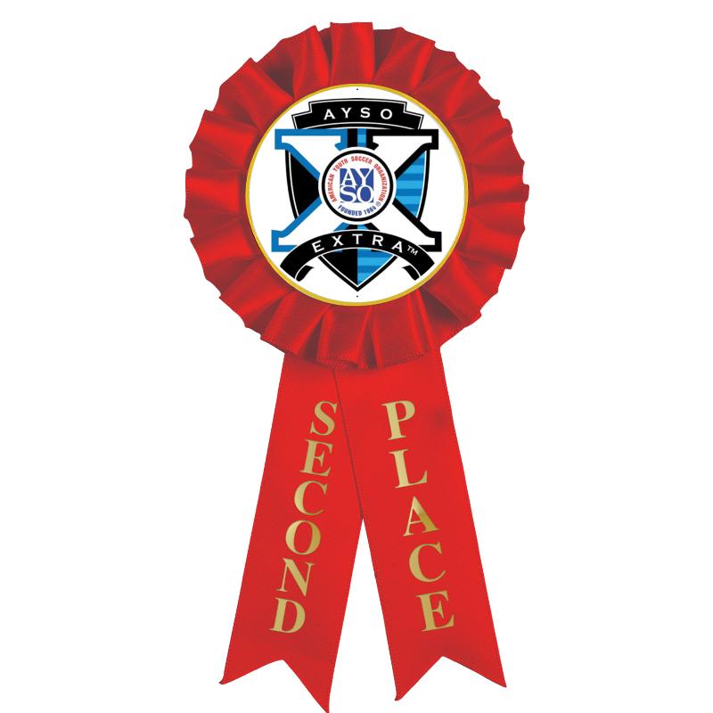 2ND PLACE MYLAR ROSETTES