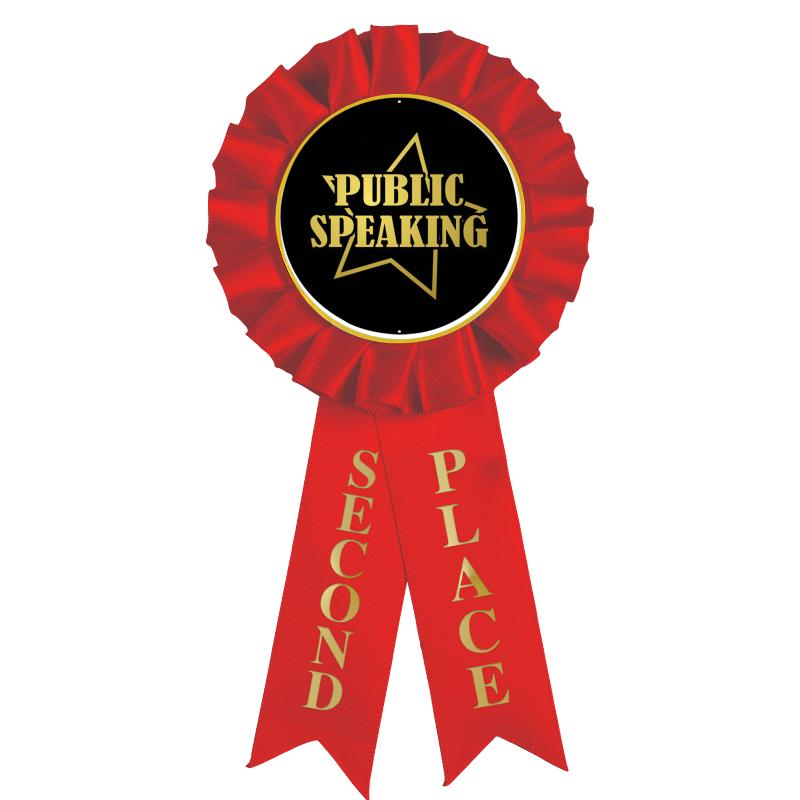 2ND PLACE MYLAR ROSETTES