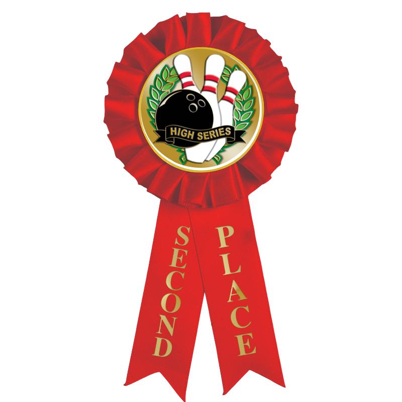 2ND PLACE MYLAR ROSETTES