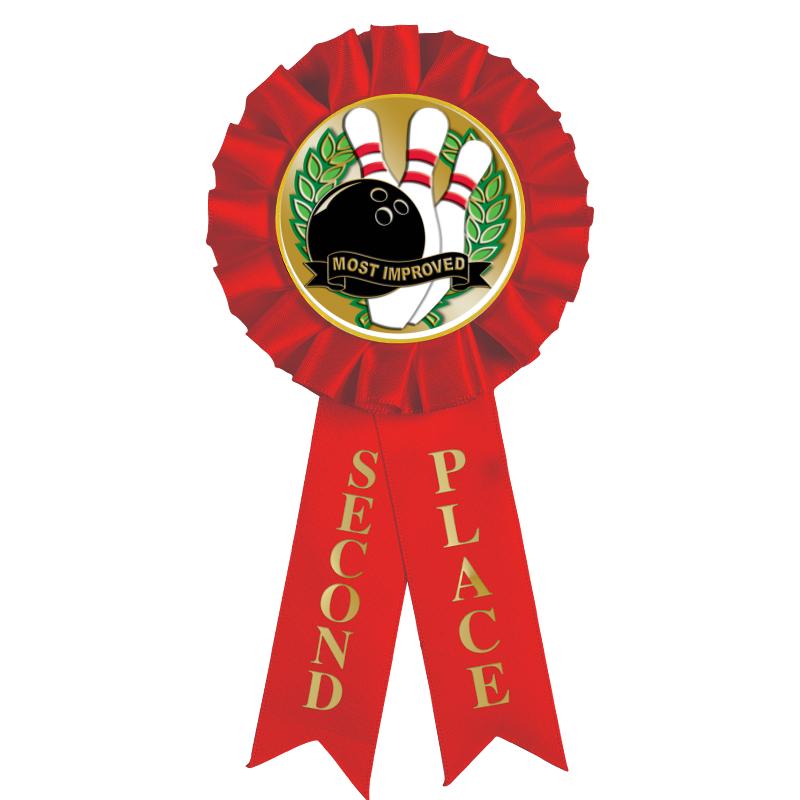 2ND PLACE MYLAR ROSETTES