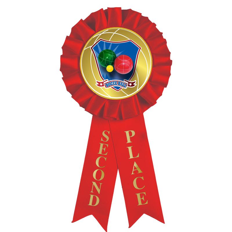 2ND PLACE MYLAR ROSETTES