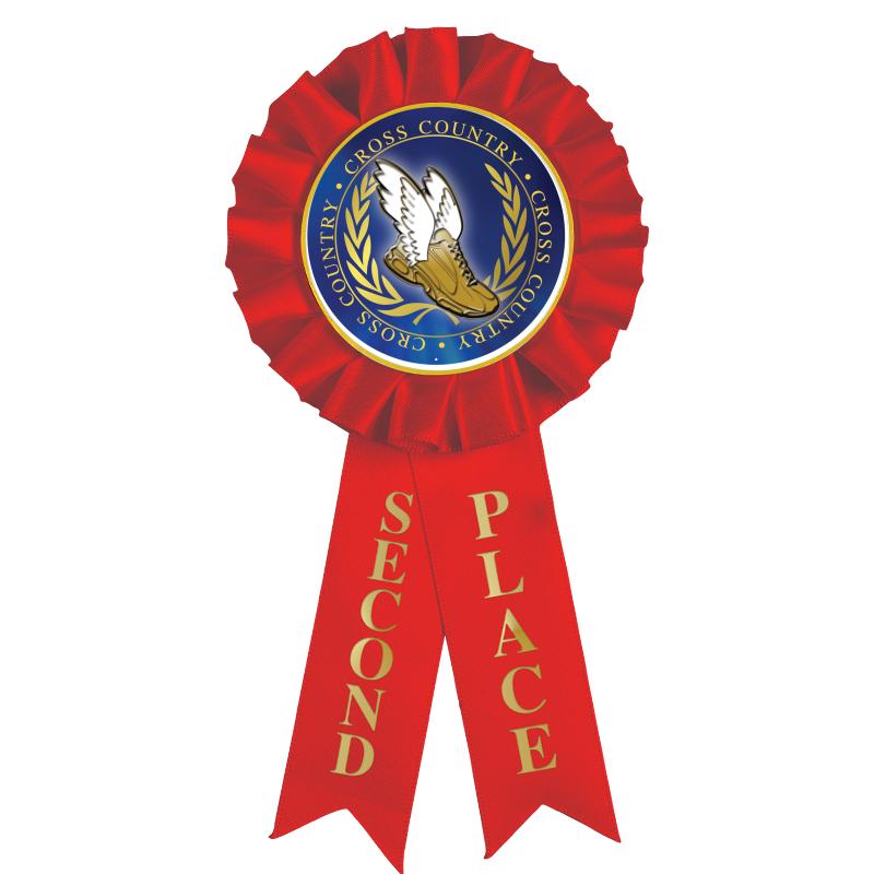 2ND PLACE MYLAR ROSETTES