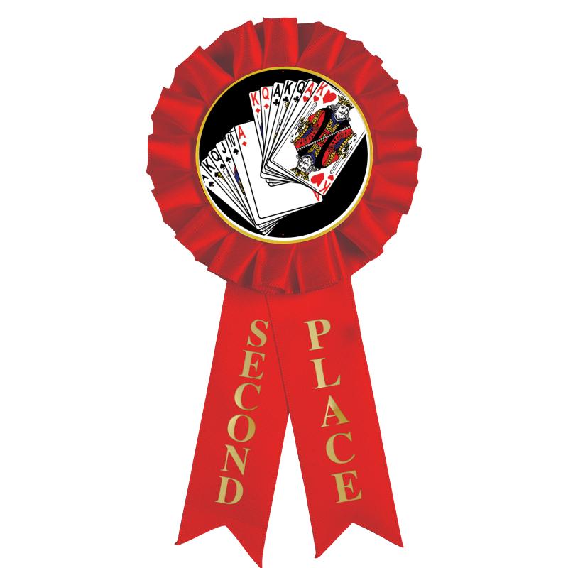 2ND PLACE MYLAR ROSETTES