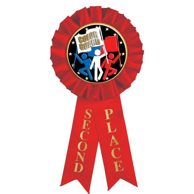 2ND PLACE MYLAR ROSETTES