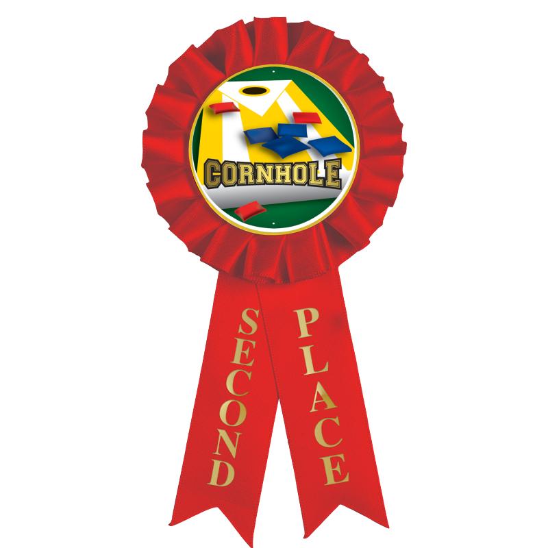 2ND PLACE MYLAR ROSETTES